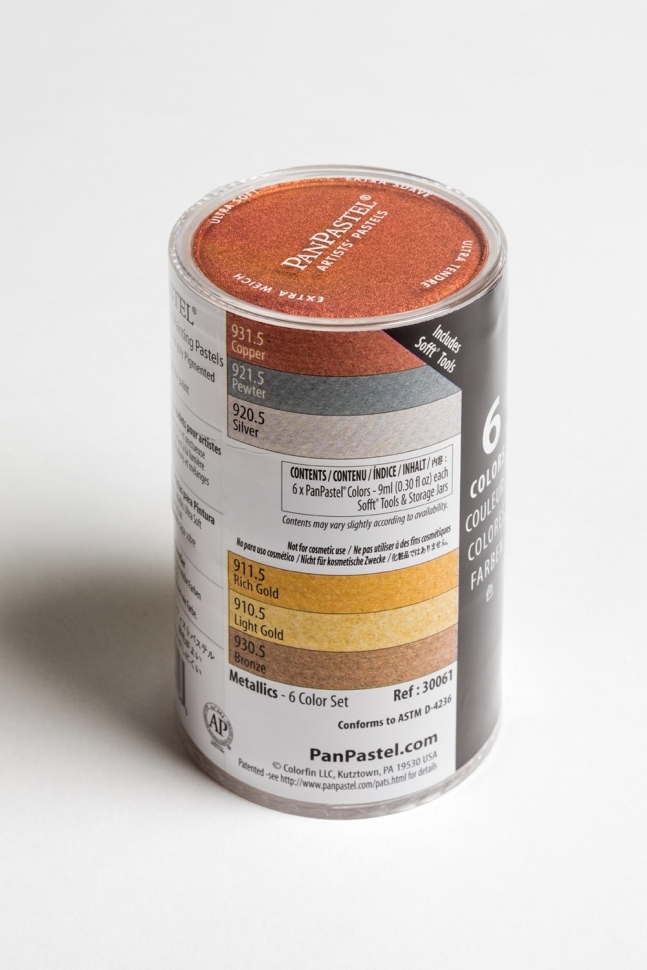 Набор ультрамягк. пастели PanPastel, 6 цв. Металлик