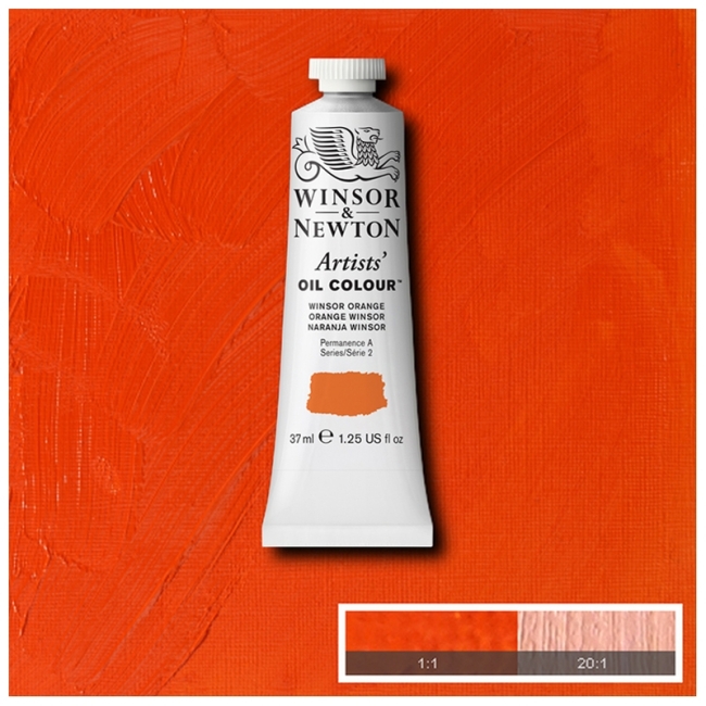 Масляные художественные краски, 37 мл, Винзор оранжевый