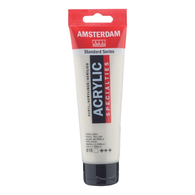 Краска акриловая Amsterdam туба 120мл №818 Желтый перламутровый