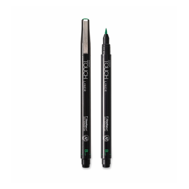 Ручка капиллярная брашпен  TOUCH Liner Brush зеленый насыщенный