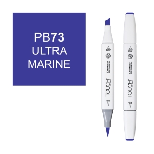 Маркер двухсторонний спиртовой TOUCH TWIN BRUSH PB73 Ультрамарин Маркер двухсторонний спиртовой TOUCH TWIN BRUSH PB73 Ультрамарин