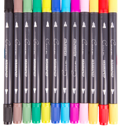 Аквамаркеры Сонет водорастворимые в наборе из 12 цветов для рисования, основные купить в магазине маркеров ArtCraft.Space с доставкой по РФ и СНГ Аквамаркеры Сонет водорастворимые в наборе из 12 цветов для рисования, основные купить в магазине маркеров ArtCraft.Space с доставкой по РФ и СНГ