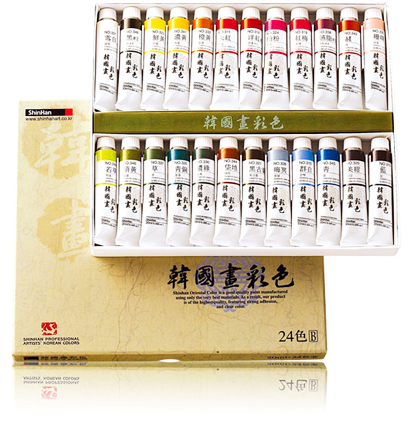Набор акварельных красок Korean Color ShinHanart 24 цвета в тубах 20 мл купить в художественном магазине ArtCraft.Space с доставкой по всему миру