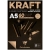 Альбом для эскизов Kraft ClaireFontaine черная и крафт-бумага А5 / 60 листов / 90 гм купить в художественном магазине ArtCraft.Space