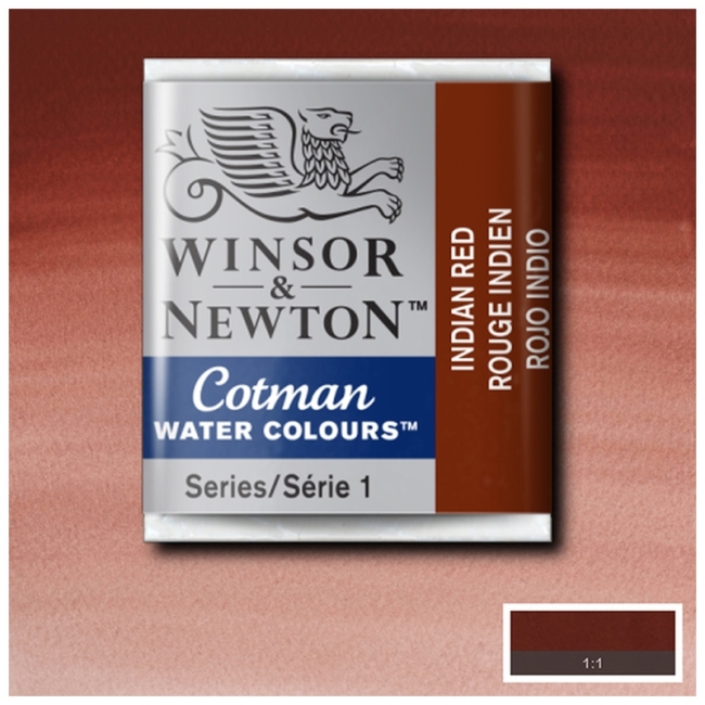 Акварель Cotman в маленьких кюветах, красный Индийский