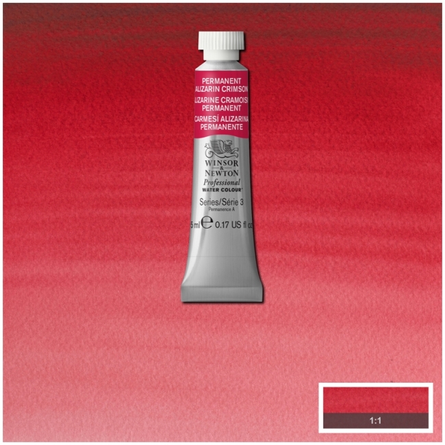 Акварель художественная, 5 мл, малиновый алазарин перманентный