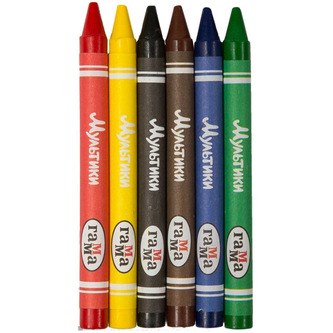 Мелки восковые Гамма "Мультики" круглые 6 цветов купить в художественном магазине ArtCraft.Space с доставкой Мелки восковые Гамма "Мультики" круглые 6 цветов купить в художественном магазине ArtCraft.Space с доставкой