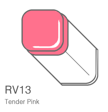 Маркер Copic RV13 Tender Pink / Нежный Розовый поштучно купить в фирменном магазине ArtCraft.Space (Копик Клаб) с доставкой по РФ и всему миру