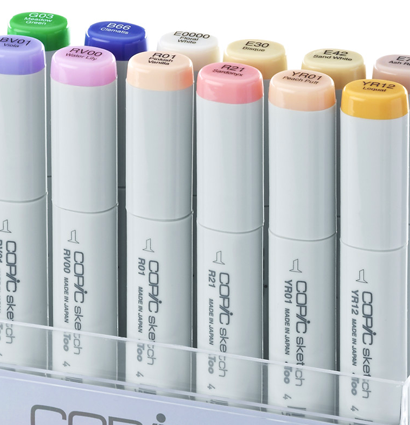 Copic Sketch EX-3 12 набор маркеров с кистью в кейсе Копик Скетч маркеры 12 цветов купить в официальном магазине ArtCraft.Space   с доставкой по РФ и всему миру