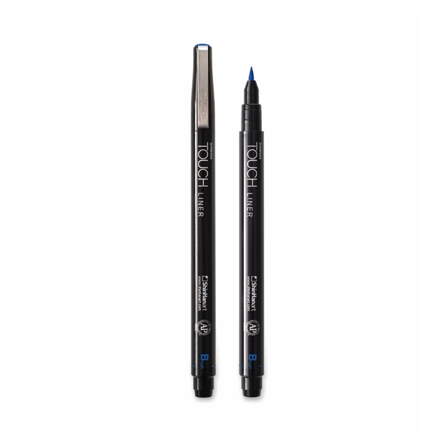 Ручка капиллярная брашпен  TOUCH Liner Brush синий кобальт