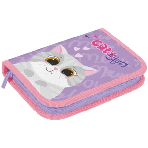 Пенал 1 отделение, 200*140*40 Berlingo "Cute cat", 2 откидные секции, полиэстер Пенал 1 отделение, 200*140*40 Berlingo "Cute cat", 2 откидные секции, полиэстер