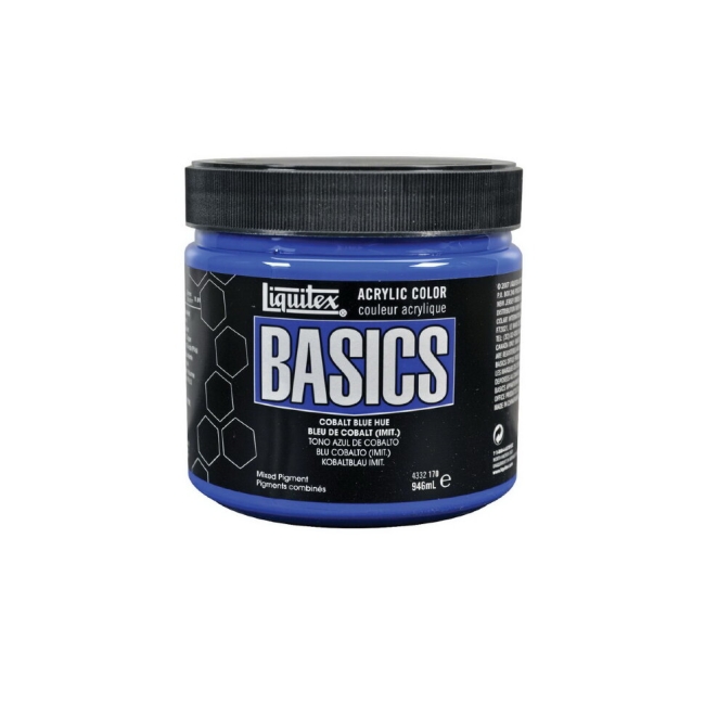 Краска акриловая LIQUITEX Basics №170 кобальт синий 946 мл купить в художественном магазине ArtCraft.Space с доставкой по всему миру
