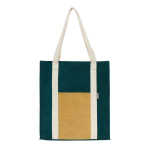 Сумка-шоппер Forst "Grass" 40*35*8см, 1 отделение, 1 карман, вельветовая на кнопке