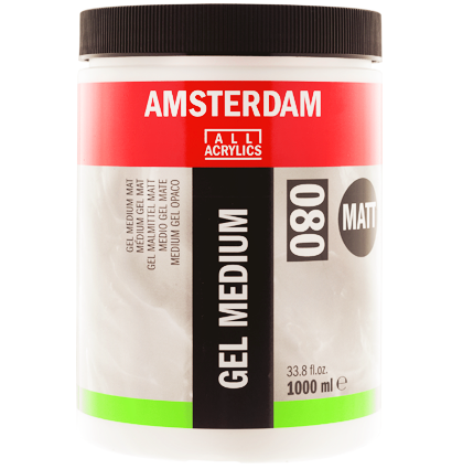 Гелевый медиум для акрила Amsterdam Gel Medium Matt 080 матовый в банке 1000 мл купить в художественном магазине ArtCraft.Space с доставкой по РФ и СНГ