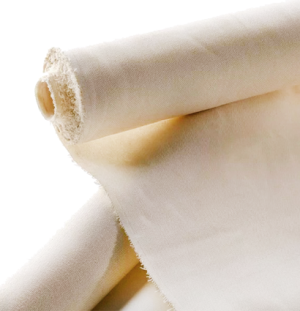 Холст в рулоне не грунтованный 1,55х3м, 100% хлопок, 380 г/м, среднее зерно