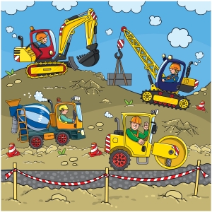 Пазл 64 эл. ТРИ СОВЫ "Стройка" Пазл 64 эл. ТРИ СОВЫ "Стройка"