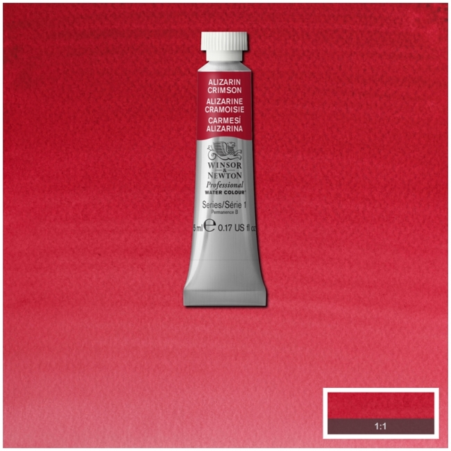 Акварель художественная, 5 мл, малиновый ализарин