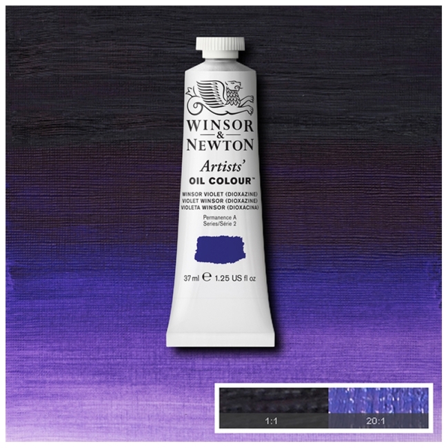 Масляные художественные краски, 37 мл, Винзор фиолетовый (диоксазин)