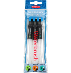 Набор кистей с резервуаром для воды 3шт