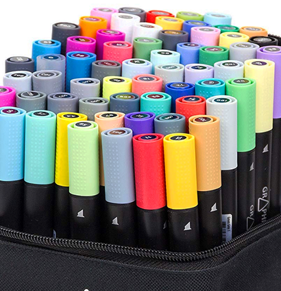 Набор спиртовых маркеров Graphmaster Bag Set 63 Advanced в фирменном пенале (продвинутый) купить в магазине товаров для рисования ArtCraft.Space с доставкой по РФ и СНГ