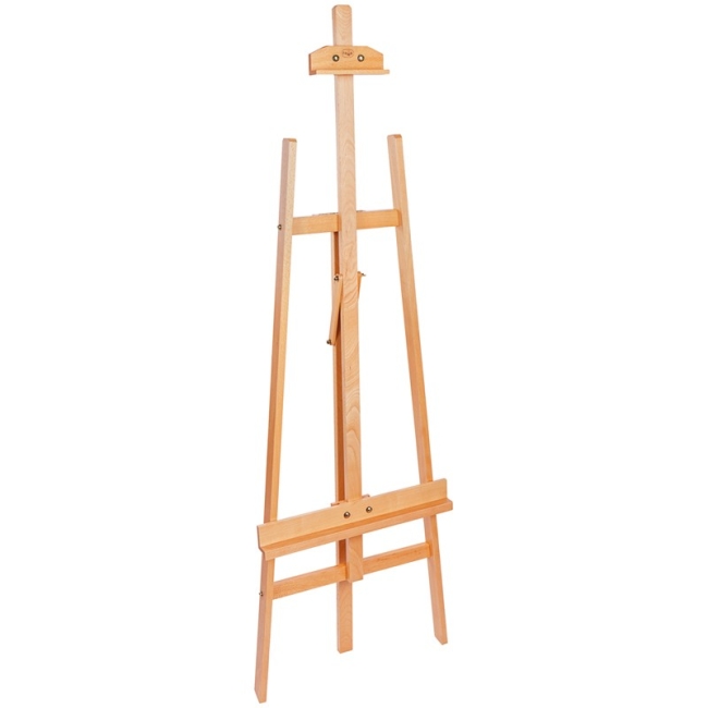 Мольберт Лира напольный Гамма "Студия" с бегунком из лакированного бука с высотой 147 см купить в художественном магазине ArtCraft.Space с доставкой по РФ И СНГ