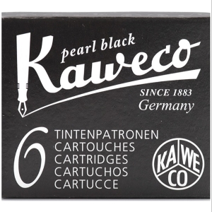 Набор картриджей KAWECO 6шт жемчужно-черный