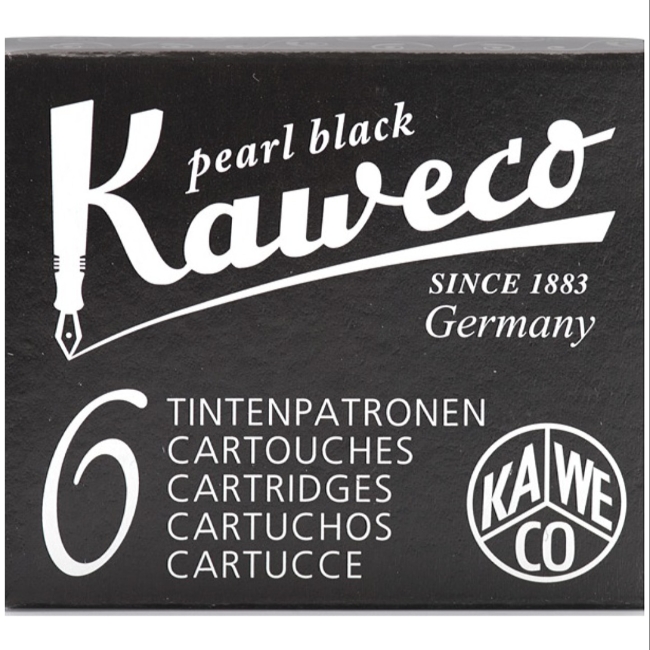 Набор картриджей KAWECO 6шт жемчужно-черный