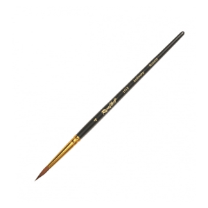 Кисть Roubloff Серия 1115 колонок круглая укороченная вставка ручка матовая короткая №4