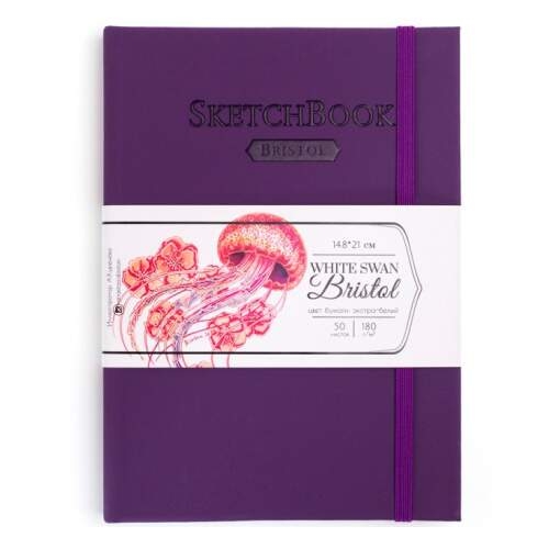 Скетчбук для маркеров и графики Bristol Touch Малевичъ фиолетовый А5 / 50 листов / 180 гм купить в магазине маркеров ArtCraft.Space с доставкой по РФ И СНГ