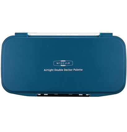 Палитра-кейс для акварели Mijello Airtight Double Decker на 30 цветов пластиковая купить в художественном магазине ArtCraft.Space с доставкой по РФ и СНГ