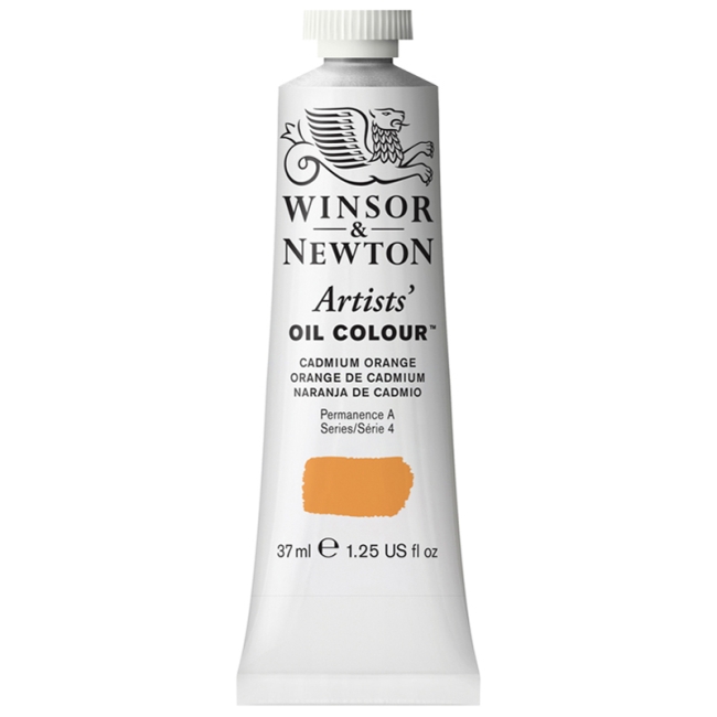 Краска масляная профессиональная Winsor&Newton "Artists Oil", 37мл, оранжевый кадмий