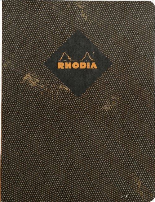 Блокнот Rhodia Heritage Chevrons Black в клетку мягкая обложка А4 / 32 листа / 90 гм купить в художественном магазине ArtCraft.Space