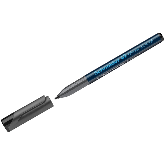 Маркер перманентный Schneider "Maxx 224 M" черный, пулевидный, 1,0мм Маркер перманентный Schneider "Maxx 224 M" черный, пулевидный, 1,0мм