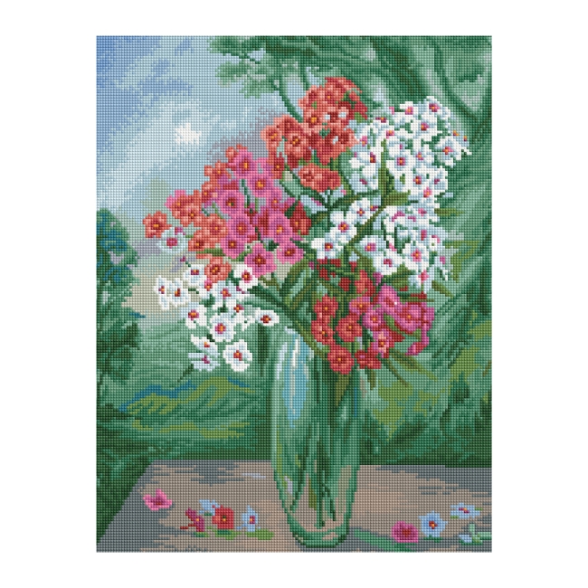 Алмазная мозаика ТРИ СОВЫ "Букет флоксов", 40*50см, холст на деревянном подрамнике, картонная коробка с пластиковой ручкой Алмазная мозаика ТРИ СОВЫ "Букет флоксов", 40*50см, холст на деревянном подрамнике, картонная коробка с пластиковой ручкой