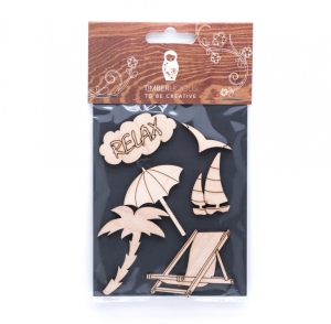 Набор заготовок для декорирования Holiday2 фанера 10х14см,