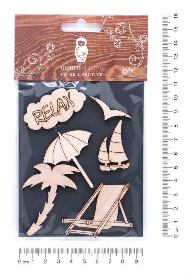 Набор заготовок для декорирования Holiday2 фанера 10х14см,