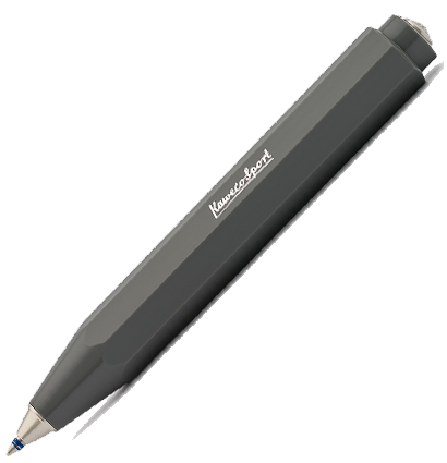 Ручка шариковая KAWECO SKYLINE Sport 1.0мм серый корпус,