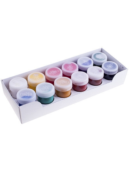 Гуашь Гамма Студия для рисования набор из 12 цветов в баночках 40 мл купить в художественном магазине ArtCraft.Space с доставкой по РФ и СНГ Гуашь Гамма Студия для рисования набор из 12 цветов в баночках 40 мл купить в художественном магазине ArtCraft.Space с доставкой по РФ и СНГ