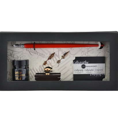 Набор для каллиграфии Manuscript Pen & Roller Blotter с пресс-папье картон купить в магазине ArtCraft.Space