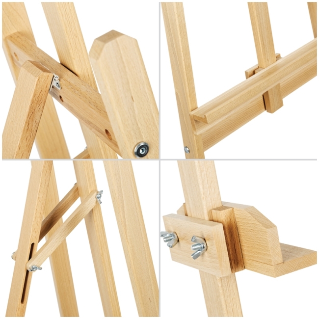 Мольберт напольный Лира с бегунком Гамма "Студия", 53*85*170см, бук купить в художественном магазине ArtCraft.Space с доставкой