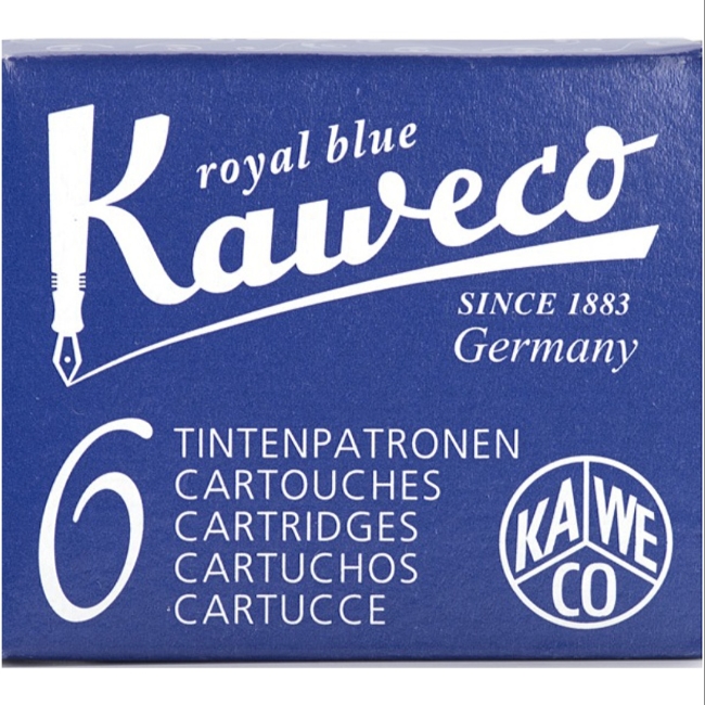 Набор картриджей KAWECO 6шт королевский синий