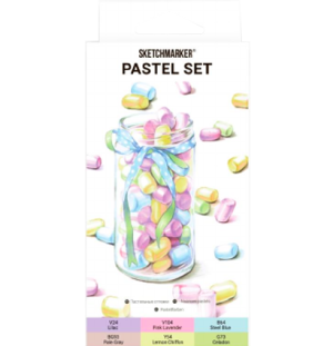 Набор маркеров SKETCHMARKER Pastel 6шт + коробка, Набор маркеров SKETCHMARKER Pastel 6шт + коробка,