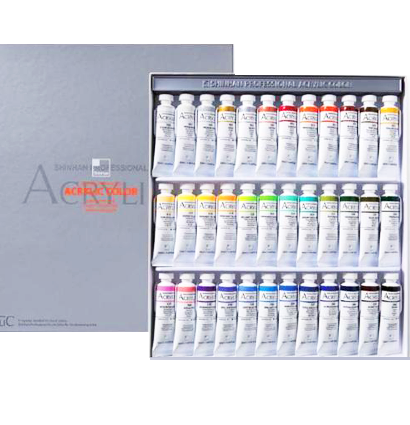 Набор акриловых красок Acrylic Color Pro ShinHanart 36 цветов в тубах 20 мл купить в художественном магазине ArtCraft.Space с доставкой по всему миру