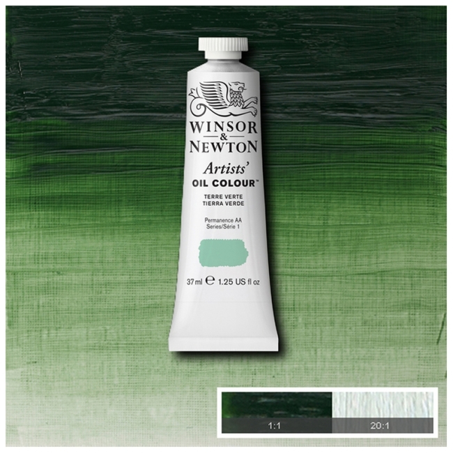 Масляные художественные краски, 37 мл, глауконит