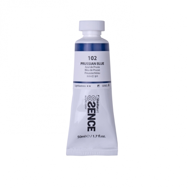 Краска акриловая ShinHan Ssence туба 50мл №102 Лазурь берлинская Краска акриловая ShinHan Ssence туба 50мл №102 Лазурь берлинская