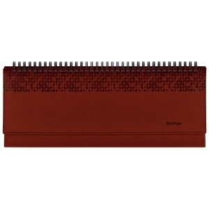 Планинг недатированный, 64л., 330*130мм, кожзам, Berlingo "Vivella Prestige", коричневый Планинг недатированный, 64л., 330*130мм, кожзам, Berlingo "Vivella Prestige", коричневый