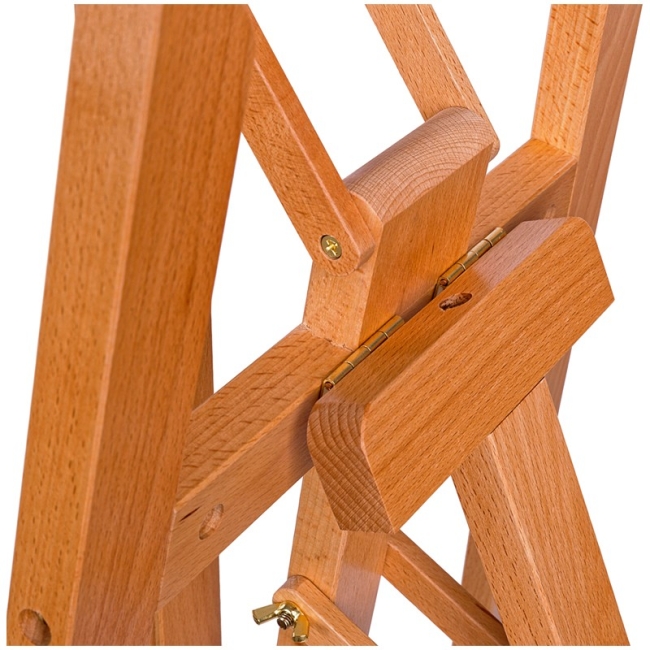 Мольберт напольный Лира с наклонной штангой Гамма "Студия", 65,5*85*164(225)см, бук