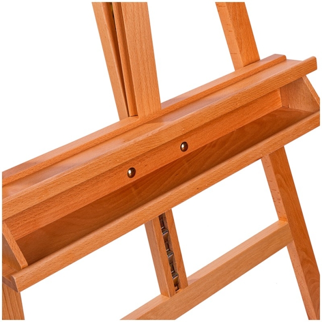 Мольберт напольный Лира с наклонной штангой Гамма "Студия", 65,5*85*164(225)см, бук