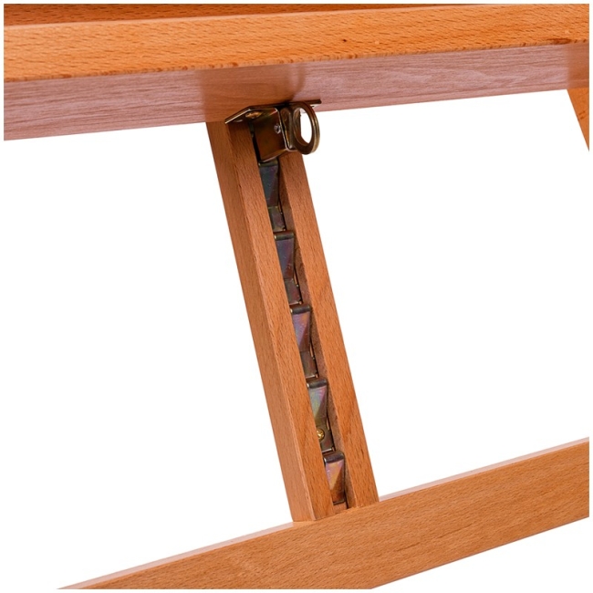 Мольберт напольный Лира с наклонной штангой Гамма "Студия", 65,5*85*164(225)см, бук