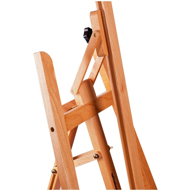 Мольберт напольный Лира с наклонной штангой Гамма "Студия", 65,5*85*164(225)см, бук